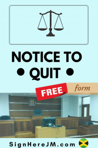 notice to quit